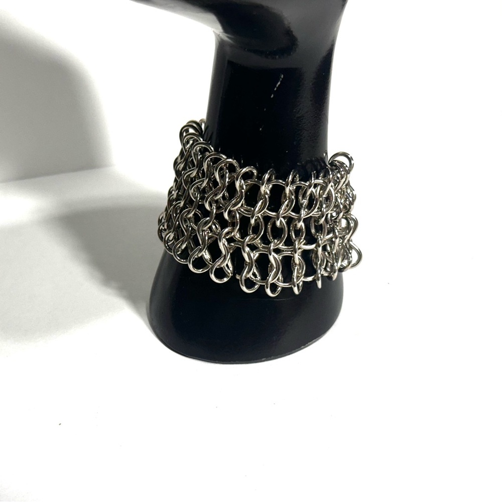 Gothic Chain Maille Chainmail Bracelet Interlocking Rings Medieval Castlecore